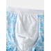 Mens Printing Ice Silk Cotton U Convex Pouch Breathable Thin Stretch Home Boxers